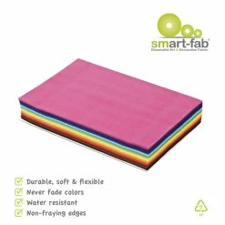 Smart-Fab Fabric Weatherproof Cut Sheet, 12 X 18 Inches, Assorted Color, Pack Of 270 -schoolspecialty store 1468238 A ecommfullsize