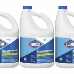 Clorox Concentrated Germicidal Bleach, 121 Ounces, Carton Of 3