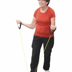 CanDo X-Lightweight Exercise Tube With Handles, 48 Inches, Rubber Latex, Yellow -schoolspecialty store 1493391 SOAR A ecommfullsize