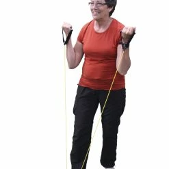 CanDo X-Lightweight Exercise Tube With Handles, 48 Inches, Rubber Latex, Yellow -schoolspecialty store 1493391 SOAR B ecommfullsize