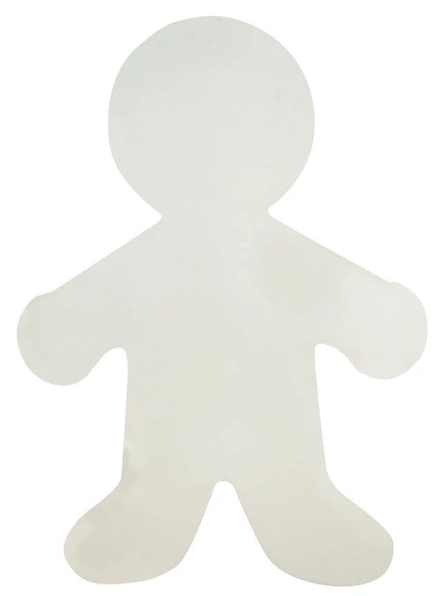Hygloss Corrugated Person Shape, Pack Of 12 3 Hygloss Corrugated Person Shape, Pack Of 12