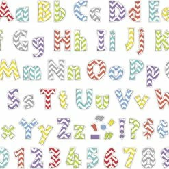 Barker Creek Letter Pop-Outs, 4 Inch, Beautiful Chevrons, Set Of 255 -schoolspecialty store 1497763 C ecommfullsize