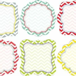 Barker Creek Double-Sided Accents, Beautiful Chevrons, Set Of 36