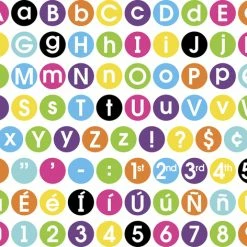Barker Creek Happy Circle Letters, 3-1/4 In -schoolspecialty store 1537128 C ecommfullsize