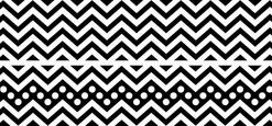 Barker Creek Black Chevron Double Sided Trimmer, 3 X 35 Inches, Pack Of 12