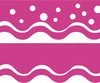 Barker Creek Happy Double-Sided Trimmer, 2-1/4 X 36 Inches, Hot Pink, Pack Of 13