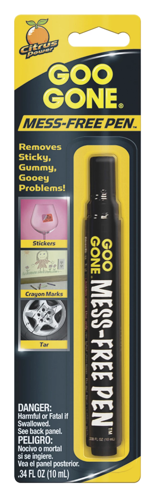 Goo Gone Mess-Free Pen, .34 Ounces, Black/Orange 3 Goo Gone Mess-Free Pen, .34 Ounces, Black/Orange