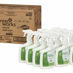 Clorox Commercial Solutions Clorox Green Works Natural Bathroom Cleaner, 24 Ounces, Pack Of 12