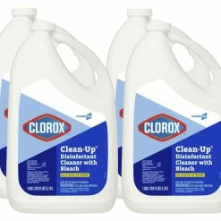 CloroxPro Clean-Up Disinfectant Cleaner With Bleach, Gallon Refill, Pack Of 4