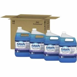Dawn Manual Pot And Pan Dishwashing Liquid, 1 Gallon, Original Blue, Case Of 4