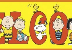 Eureka Peanuts Welcome Banner, 45 X 12 Inches