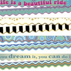 Barker Creek Trending Designs Trimmer Set, 4 Designs, 2-1/4 X 36 Inches, Total Of 156 Feet