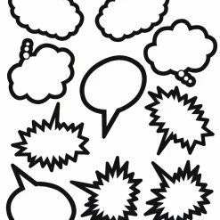 Teacher Created Resources Speech And Thought Bubbles, 6 Inches, Pack Of 30