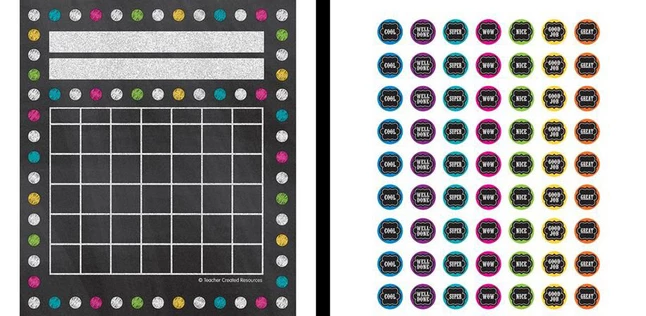 Teacher Created Resources Chalkboard Brights Bulletin Board Set 5 Teacher Created Resources Chalkboard Brights Bulletin Board Set - Image 3