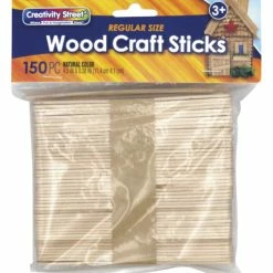 Creativity Street Craft Sticks, Natural Color, Pack Of 150