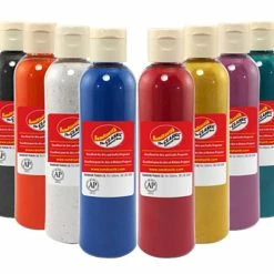 Sandtastik Scenic Art Sand Shaker Tops, 10 Oz Bottle, Assorted Color, Set Of 8