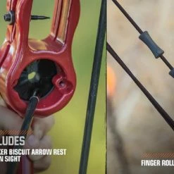 Bear Archery Bear Flash Bow, Youth, 47 Inches Long, Red -schoolspecialty store 1592959 D ecommfullsize