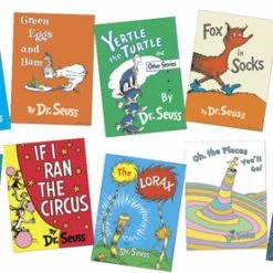 Eureka Dr. Seuss Book Covers Bulletin Board Set, 8 Panels, 26 X 6-1/2 Inches, 33 Pieces