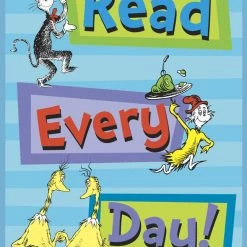Eureka Dr. Seuss Read Every Day Poster, 13 X 19 Inches