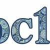 Eureka Blue Harmony Deco Letters, Circle Print, 2-3/5 And 3-4/5 Inches, 217 Pieces -schoolspecialty store 1593711 A ecommfullsize