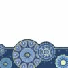 Eureka Blue Harmony Extra Wide Deco Trim, Mandala Print, 37 Feet -schoolspecialty store 1593714 A ecommfullsize
