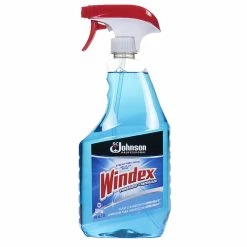 Windex Powerized Glass Cleaner Blue Cap W/ Trigger Sprayer, 32 Ounces, Case Of 12