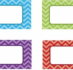 Teacher Created Resources Magnetic Accents, Chevron Labels, Set Of 20