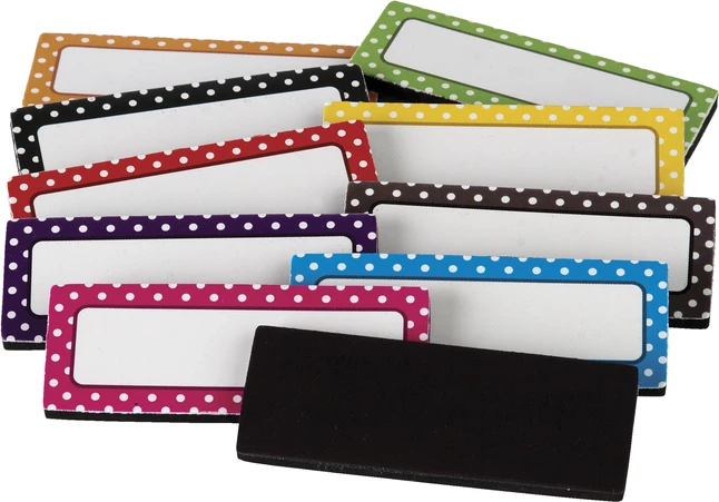 Teacher Created Resources Polka Dots Magnetic Labels, Set Of 30 3 Teacher Created Resources Polka Dots Magnetic Labels, Set Of 30