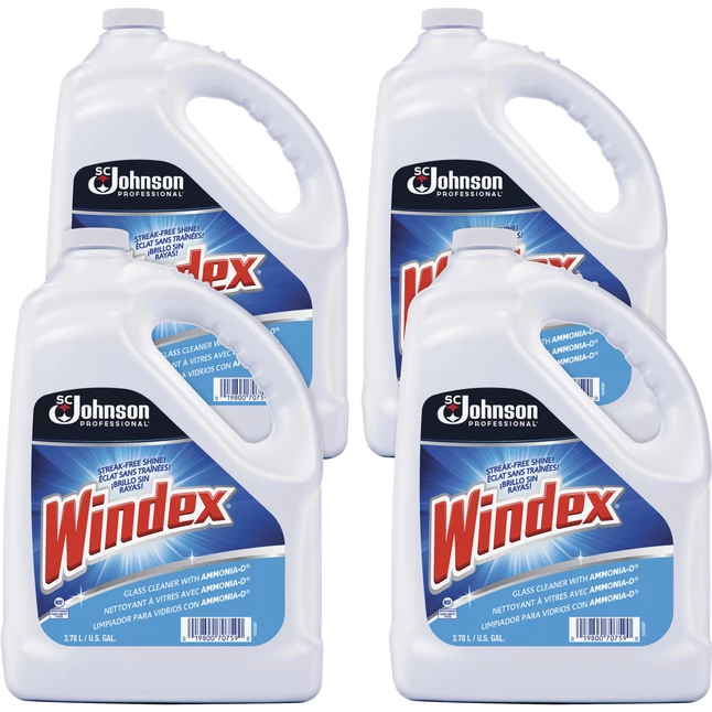 Windex Glass Cleaner Refill, Powerized, 1 Gallon, Pack Of 4 3 Windex Glass Cleaner Refill, Powerized, 1 Gallon, Pack Of 4