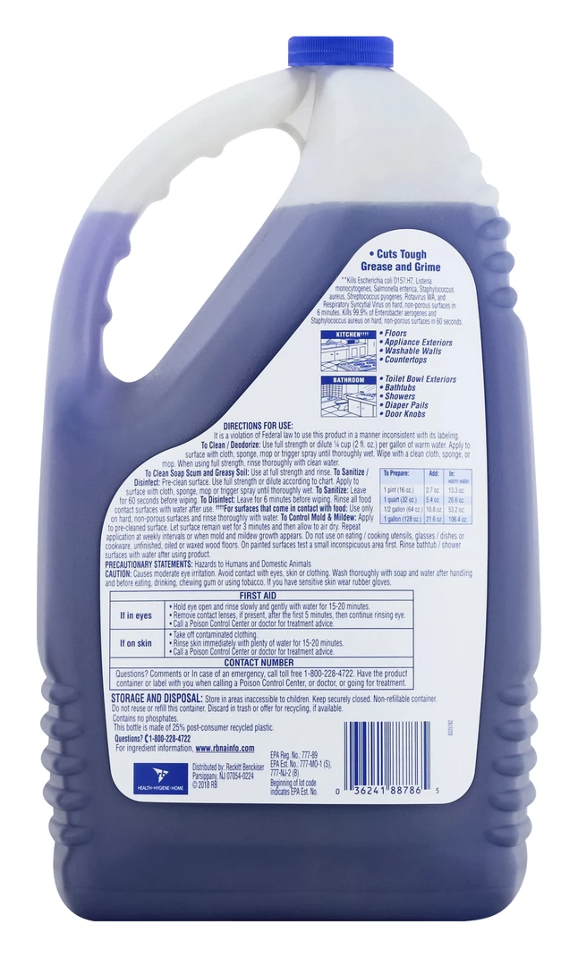 Lysol Multi-Surface Cleaner, Lavender And Orchid, 144 Ounces, Case Of 4 4 Lysol Multi-Surface Cleaner, Lavender And Orchid, 144 Ounces, Case Of 4 - Image 2