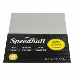 Speedball Screen Printing Ink Jet Transparency Sheets, 8-1/2 X 11 Inches, Pack Of 6