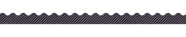 Carson Dellosa Scalloped Borders, Gold Glitter Navy Stripes, 3 Feet X 2-1/4 Inches Each, 13 Strips 3 Carson Dellosa Scalloped Borders, Gold Glitter Navy Stripes, 3 Feet X 2-1/4 Inches Each, 13 Strips