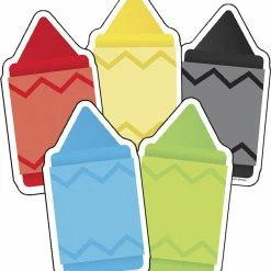 Carson Dellosa Cut-Outs, Chunky Crayons, Pack Of 48