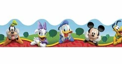 Eureka Mickey Mouse Clubhouse Characters Trim, 2-1/4 X 37 Inches, 12 Strips