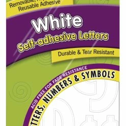 Pacon Self-Adhesive Letters, White, Classic Font, 1 And 2 Inches, 276 Pieces