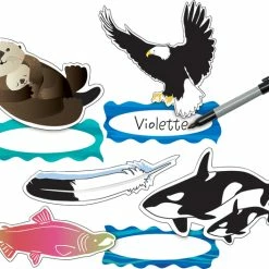 Barker Creek Double Sided Accents, Sea And Sky, 5-1/2 X 5-1/2 Inches, Set Of 36