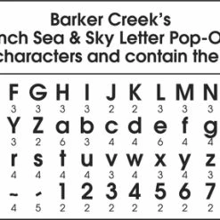 Barker Creek Sea And Sky Letter Pop-Outs, 4 Inches, Set Of 255 -schoolspecialty store 2004956 C ecommfullsize