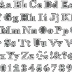 Barker Creek Chalkboard Letter Pop-Outs, 4 Inches, Set Of 234 -schoolspecialty store 2004959 B ecommfullsize