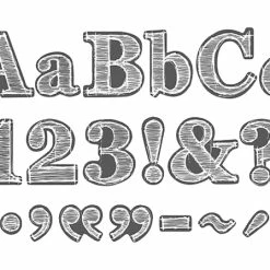 Barker Creek Chalkboard Letter Pop-Outs, 4 Inches, Set Of 234 -schoolspecialty store 2004959 D ecommfullsize