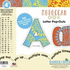 Barker Creek Moroccan Letter Pop-Outs, 4 Inches, Set Of 255