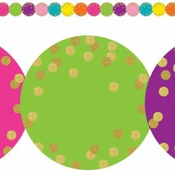 Teacher Created Resources Confetti Circles Border Trim, 2-3/4 X 35 Inches