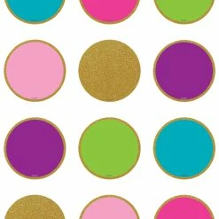 Teacher Created Resources Confetti Circles Mini Accents, 2-5/8 Inches, Pack Of 36