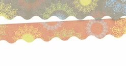 Barker Creek Mindfulness Sunset Scalloped Double Sided Trimmer, 2-1/4 X 36 Inches, 13 Strips