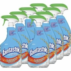 Fantastik All Purpose Cleaner With Bleach, 32 Ounce Bottles, Carton Of 8