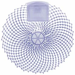 Genuine Joe Odor Control Urinal Screen, Ocean Breeze Scent, Blue, Pack Of 12