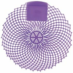 Genuine Joe Odor Control Urinal Screen, Lavender Fields Scent, Purple, Pack Of 12