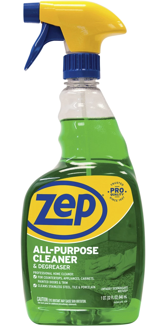 Zep All-Purpose Cleaner/Degreaser, 32 Fluid Ounces, Green 3 Zep All-Purpose Cleaner/Degreaser, 32 Fluid Ounces, Green