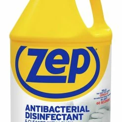 Zep Antibacterial Disinfectant Cleaner, 128 Fluid Ounces, Lemon Scent