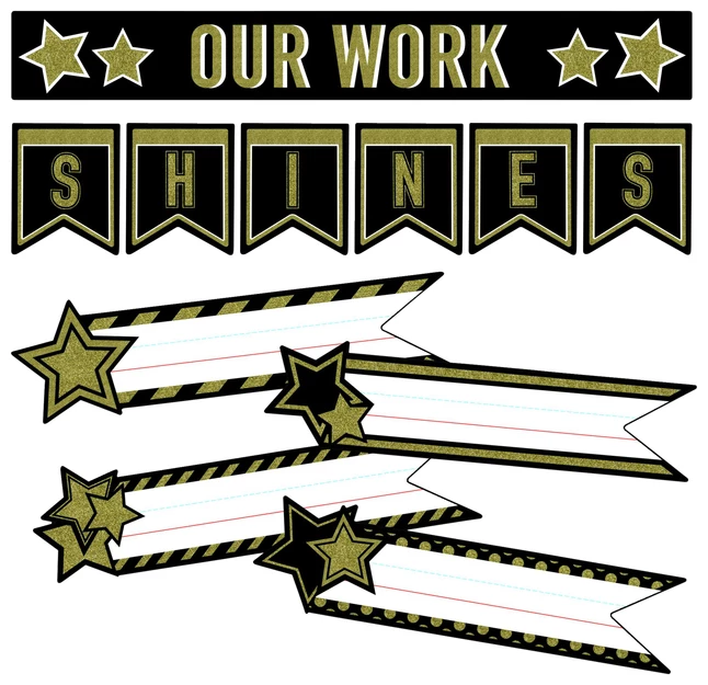 Schoolgirl Style Sparkle + Shine Mini Bulletin Board Set, Super Stars 3 Schoolgirl Style Sparkle + Shine Mini Bulletin Board Set, Super Stars