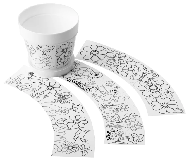 Snapins Design Your Own Flower Pot, 4 Inserts 4 Snapins Design Your Own Flower Pot, 4 Inserts - Image 2